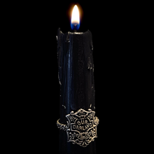 Load image into Gallery viewer, Our Darling Casket
Plaque Ring Antiqued Sterling Silver