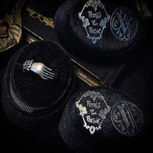 Load image into Gallery viewer, The “Memoriam” Ring Antiqued Sterling Sliver