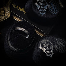 Load image into Gallery viewer, The “Memoriam” Ring Antiqued Sterling Sliver