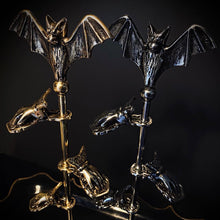 Load image into Gallery viewer, Antiqued Victorian Hand Clip Stand with Bat