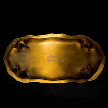 Load image into Gallery viewer, Antiqued Brass Apparition Mourning Tray