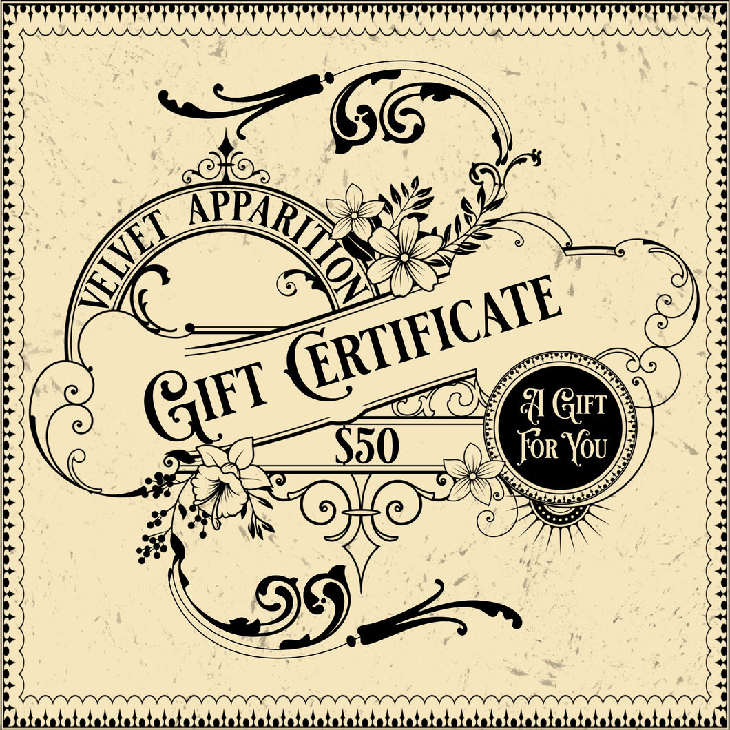 Velvet Apparition Gift Certificate