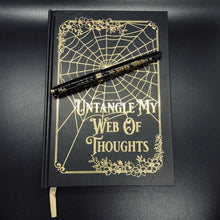 Load image into Gallery viewer, Untangle My Web Of Thoughts Notebook &amp; My Web Of Thoughts Fountain Pen Set
