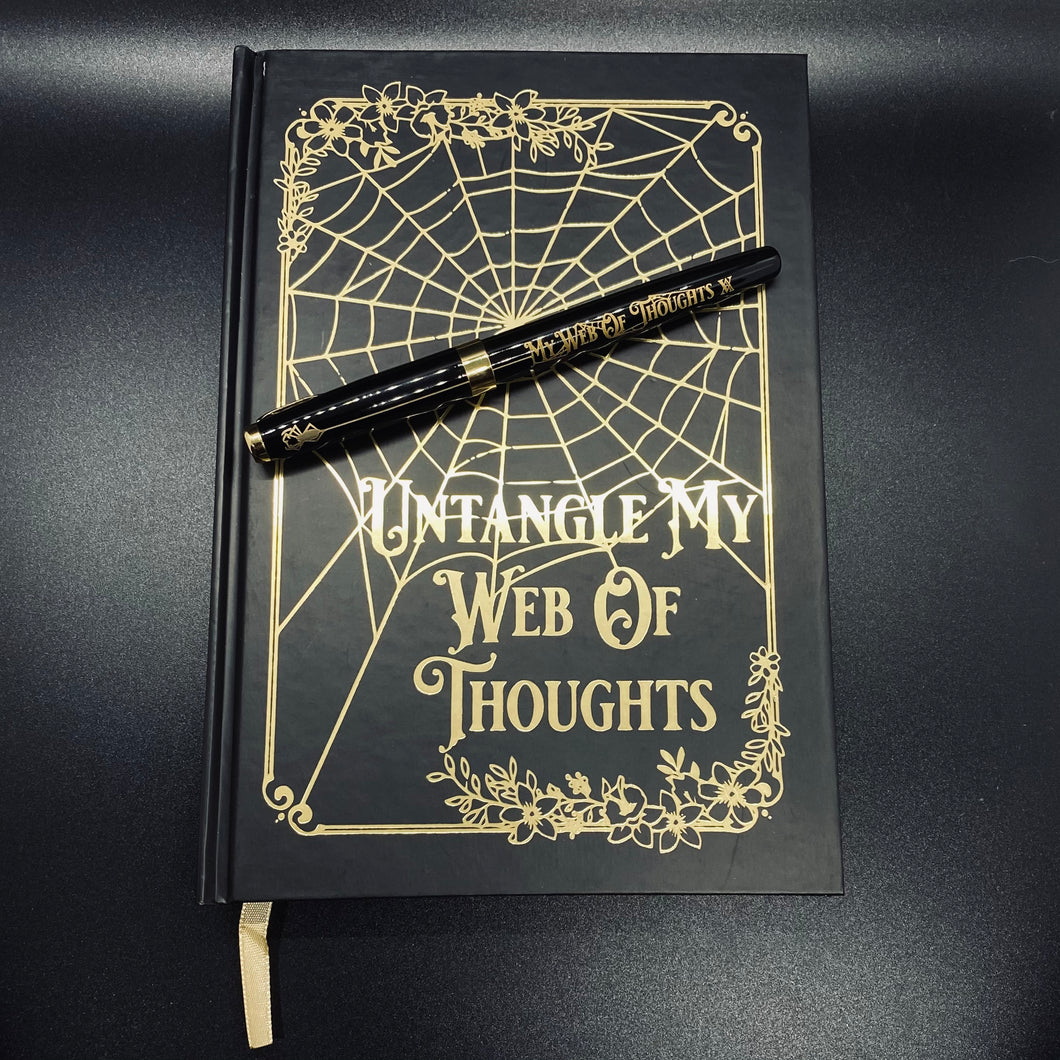 Untangle My Web Of Thoughts Notebook & My Web Of Thoughts Fountain Pen Set
